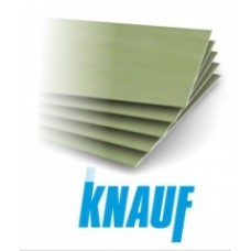 Гипсокартонный лист влагостойкий (ГКЛВ) 2500х1200х9,5 мм Кнауф (Knauf)